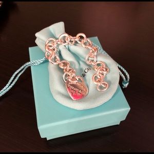 Tiffany & Co Color Splash Heart Tag Bracelet